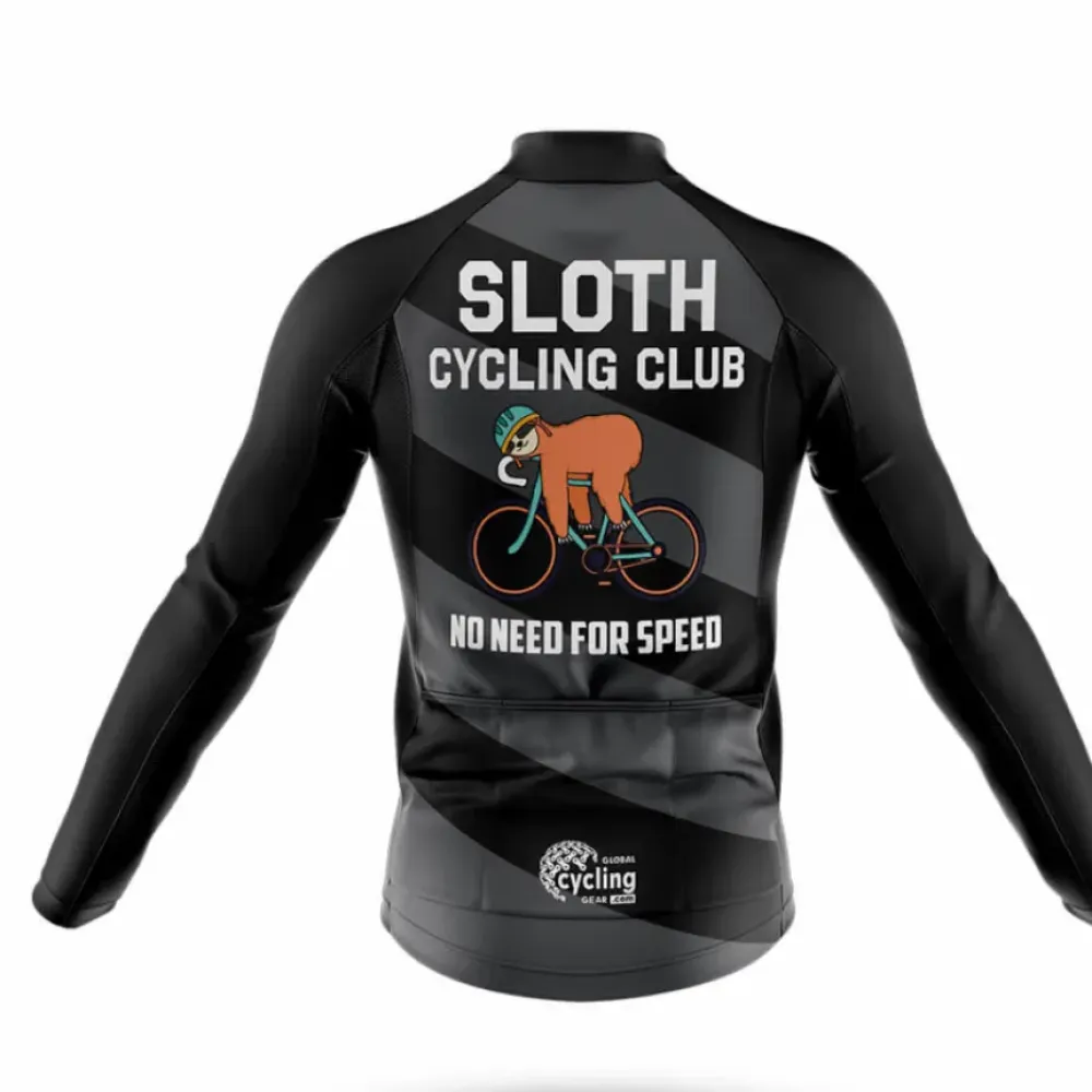 Sloth Cycling Club Bibs Breathable Black/White/Reflective