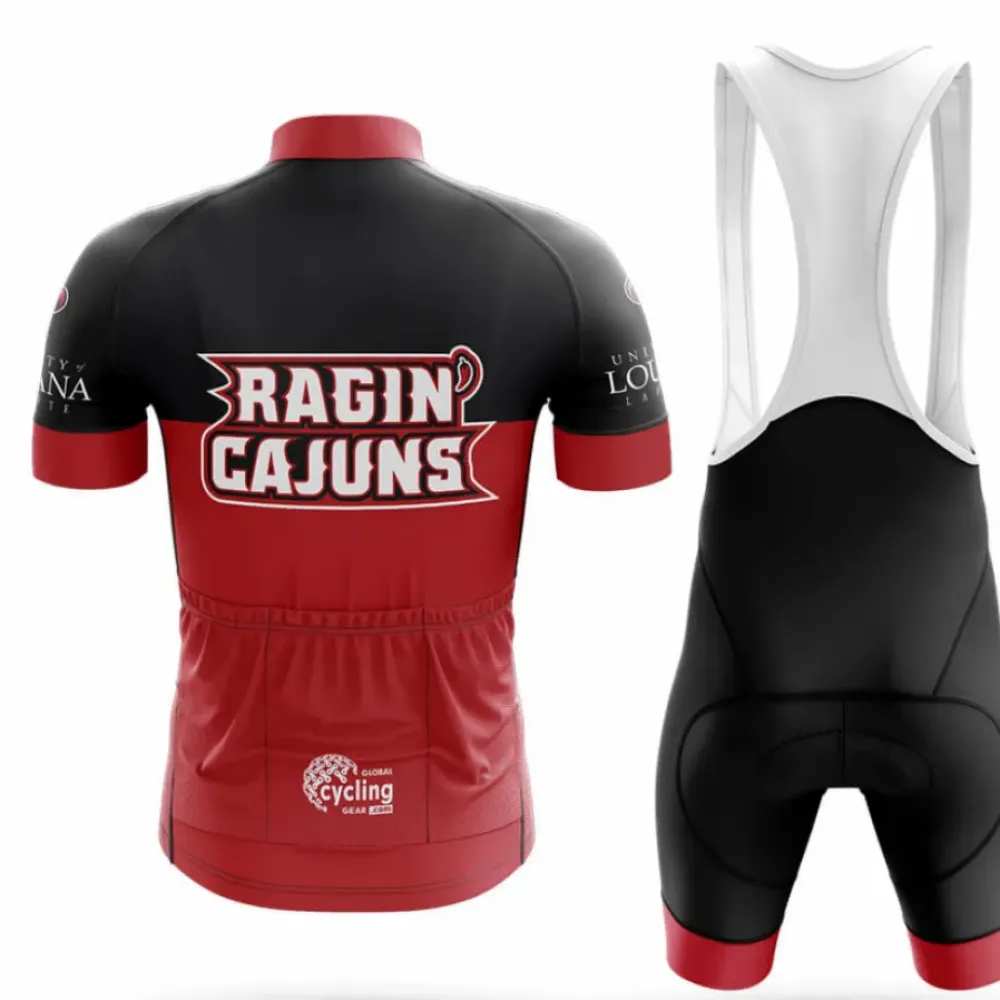 Louisiana Lafayette Cycling Kit Full Set Red/Black/White