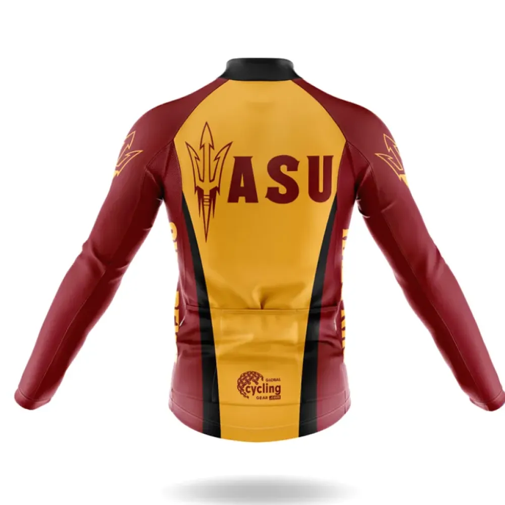 Arizona State Cycling Bibs Comfortable Burgundy/White/Gold