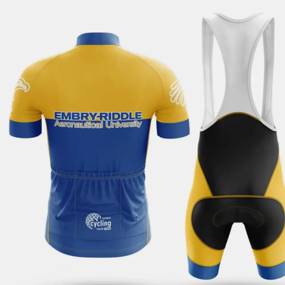 Embry-Riddle Cycling Jersey Aeronautical Blue/Yellow/Gold