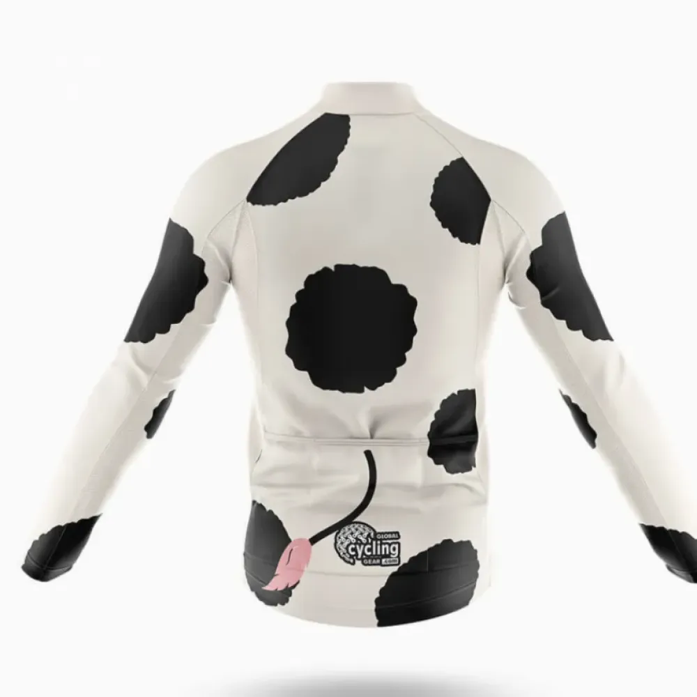 Cow Cycling Jersey Cute Black/White/Pink