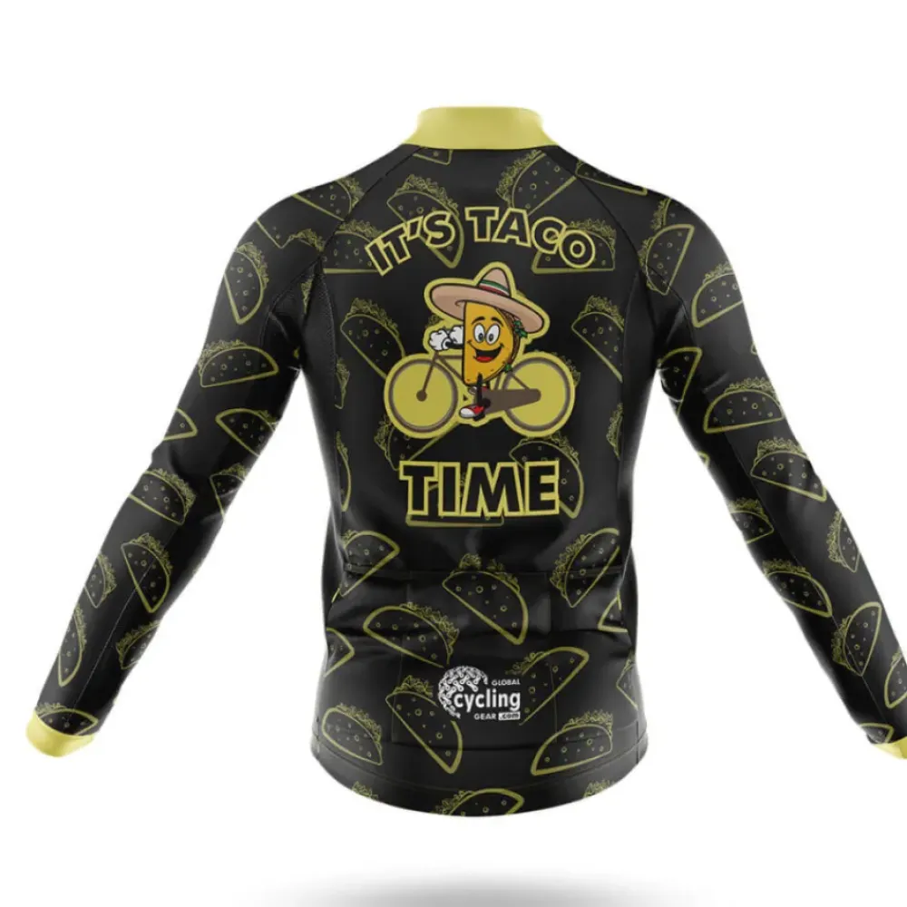 Taco Time Cycling Jersey Ver.2 Funny Taco Black/Gold/Yellow