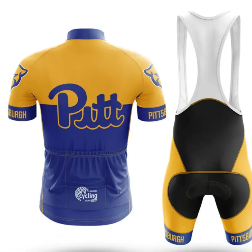 Pittsburgh Cycling Jersey University Navy/Yellow/Gold