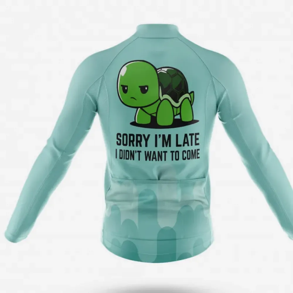 Late Turtle Cycling Bibs Comfortable Green/Black/Light Blue