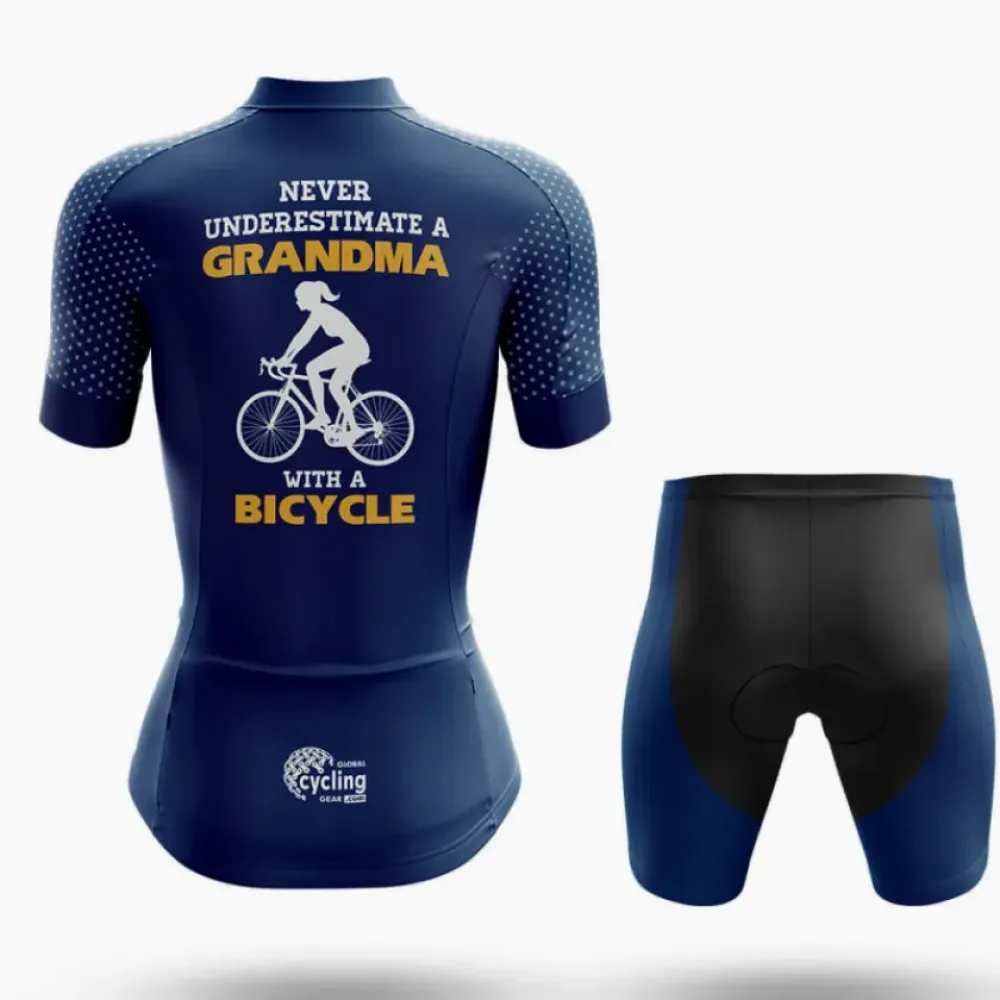 Grandma Cycling Shorts Comfortable Blue/Black/Navy