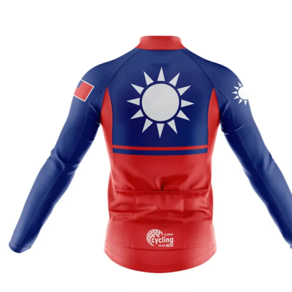 Taiwan Cycling Bibs Comfortable Navy/Red/White