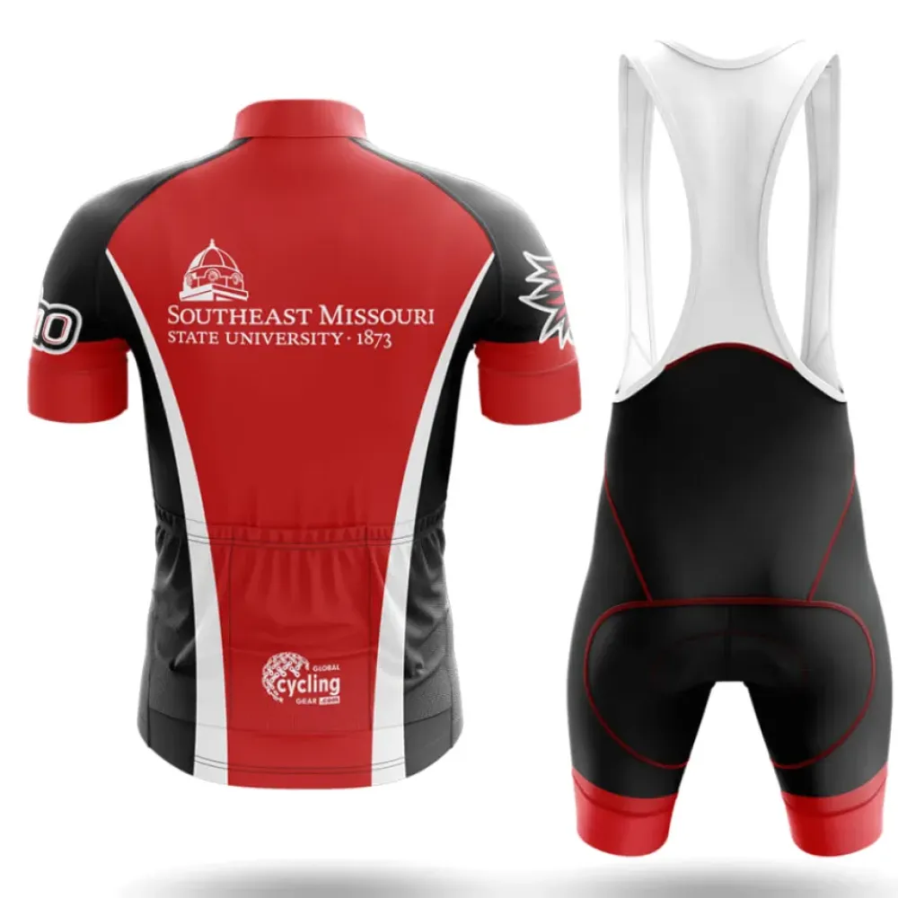 Southeast Missouri State University Cycling Bibs Comfortable Black/Red/White