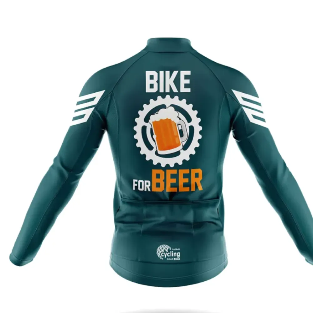 Cycling Kit Bike For Beer Green/Teal/White