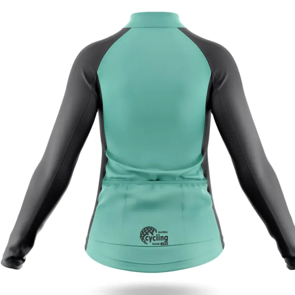 Women's Cycling Jersey Mint Green/Black/White