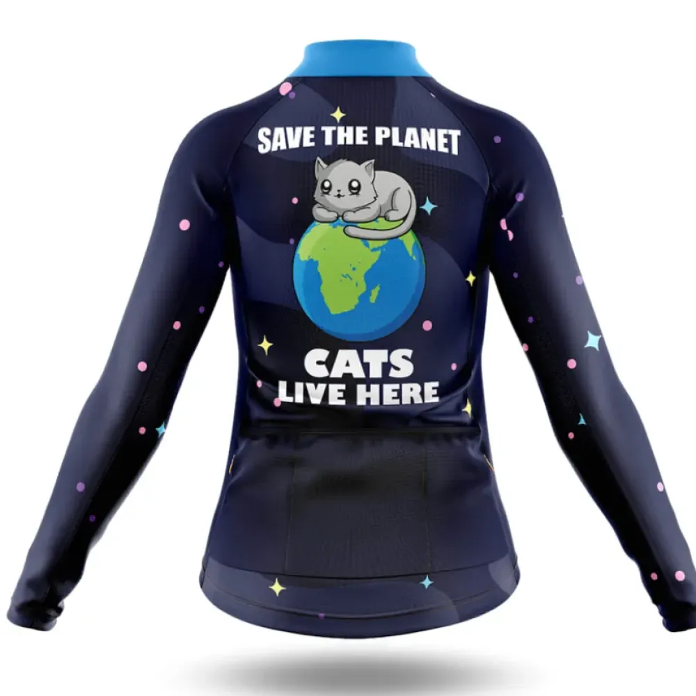 Cats Live Here Shorts Galactic Stars Navy/Purple/Blue