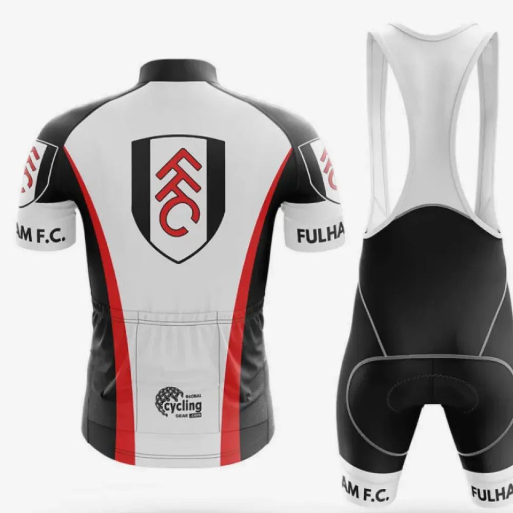 Cycling Bibs Fulham Black/White/Red