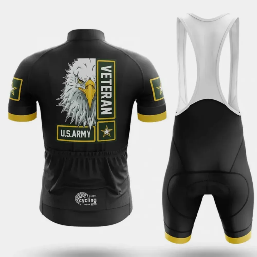US Army Eagle Cycling Jersey Black/Gold/White