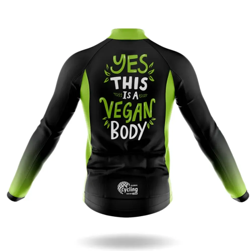 Cycling Kit Vegan Fitness Black/Green/White
