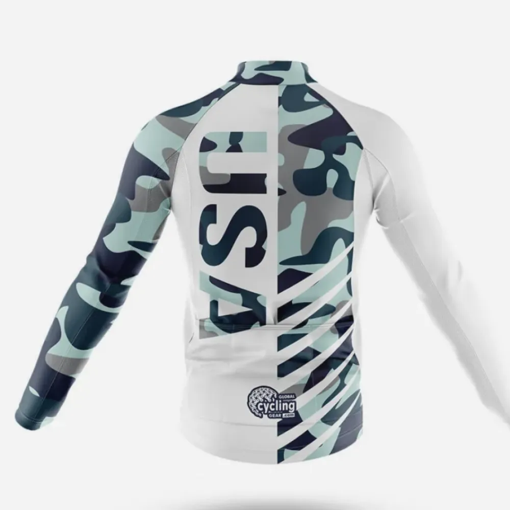 USA S31 Cycling Bibs White/Black/Grey