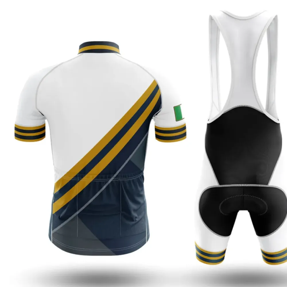 Italy V15 Cycling Jersey Navy/Gold/White