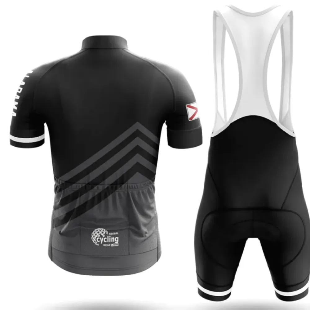 Alabama S4 Long Sleeve Black/Red/Grey Cycling Jersey