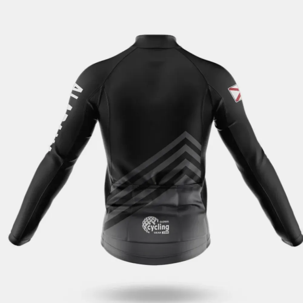 Alabama S4 Long Sleeve Black/Red/Grey Cycling Jersey