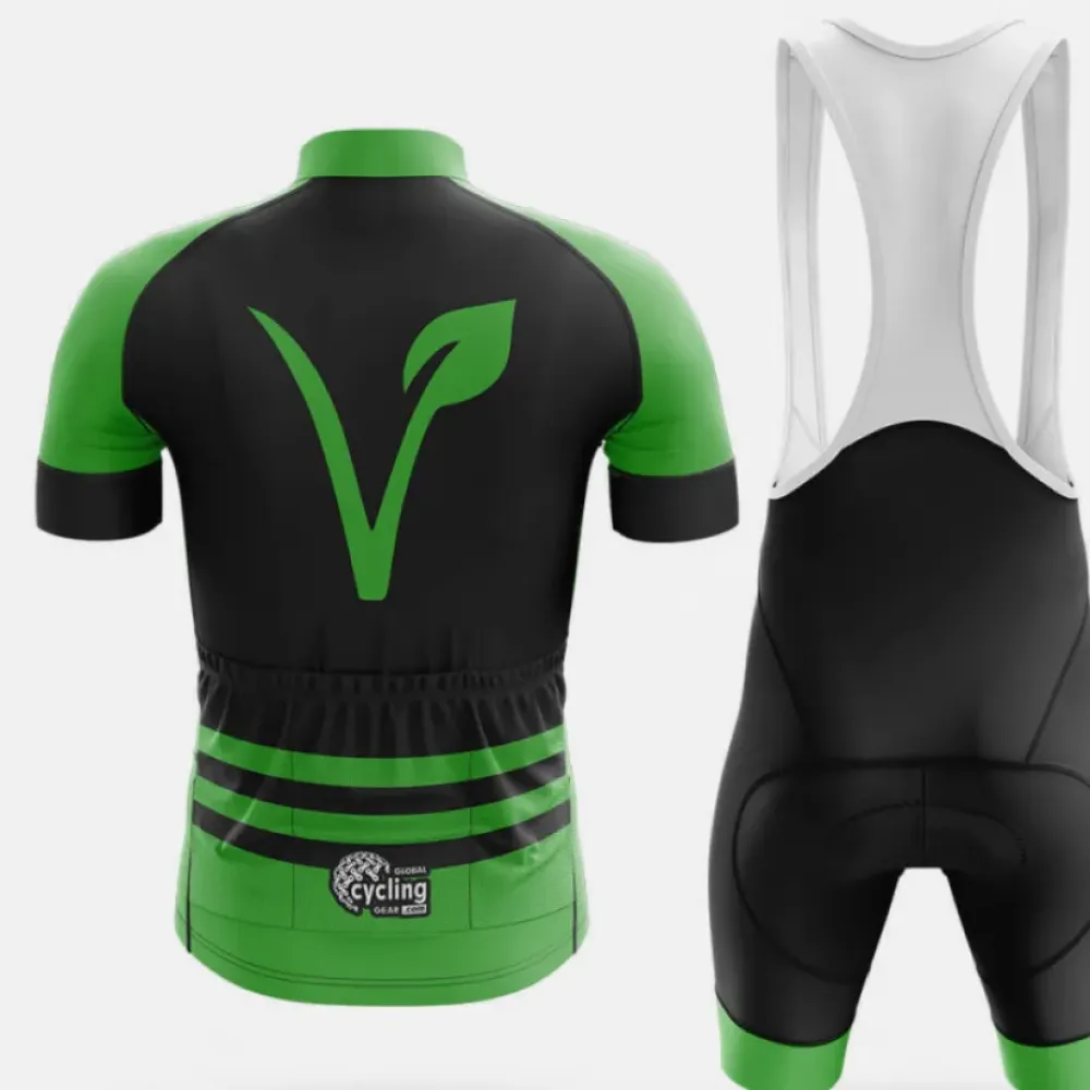 Vegan Jersey Eco-Friendly Green/Black/Green