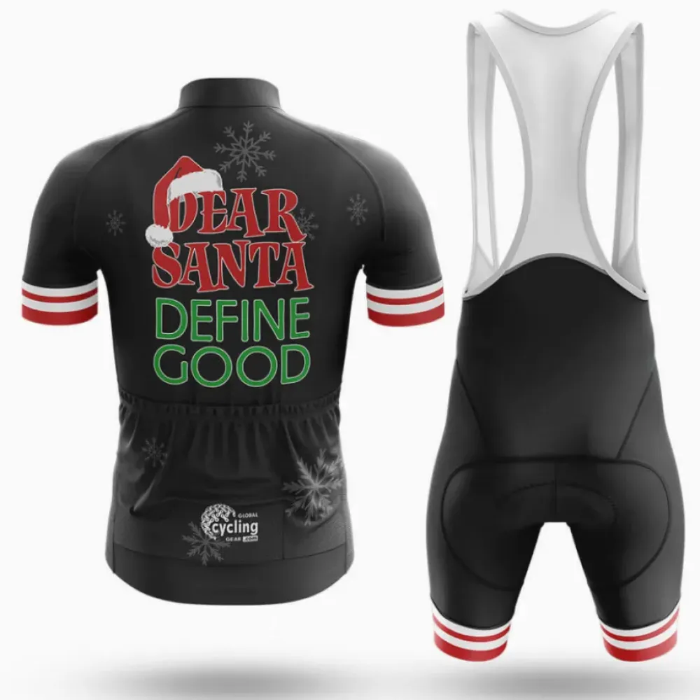 Cycling Kit Dear Santa Black/Red/Green