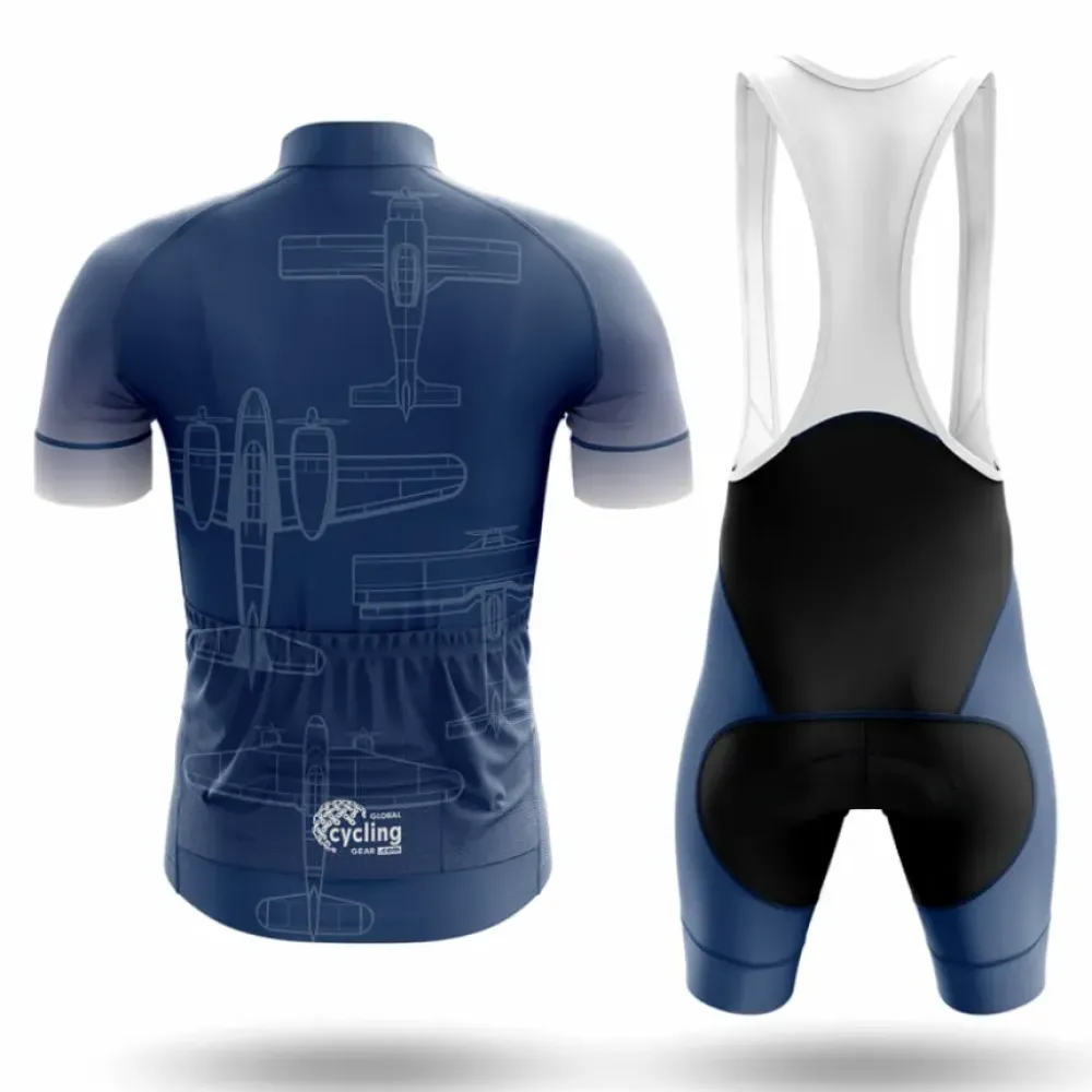 Air Force Aim High Long Sleeve Cycling Jersey Navy/White/Grey