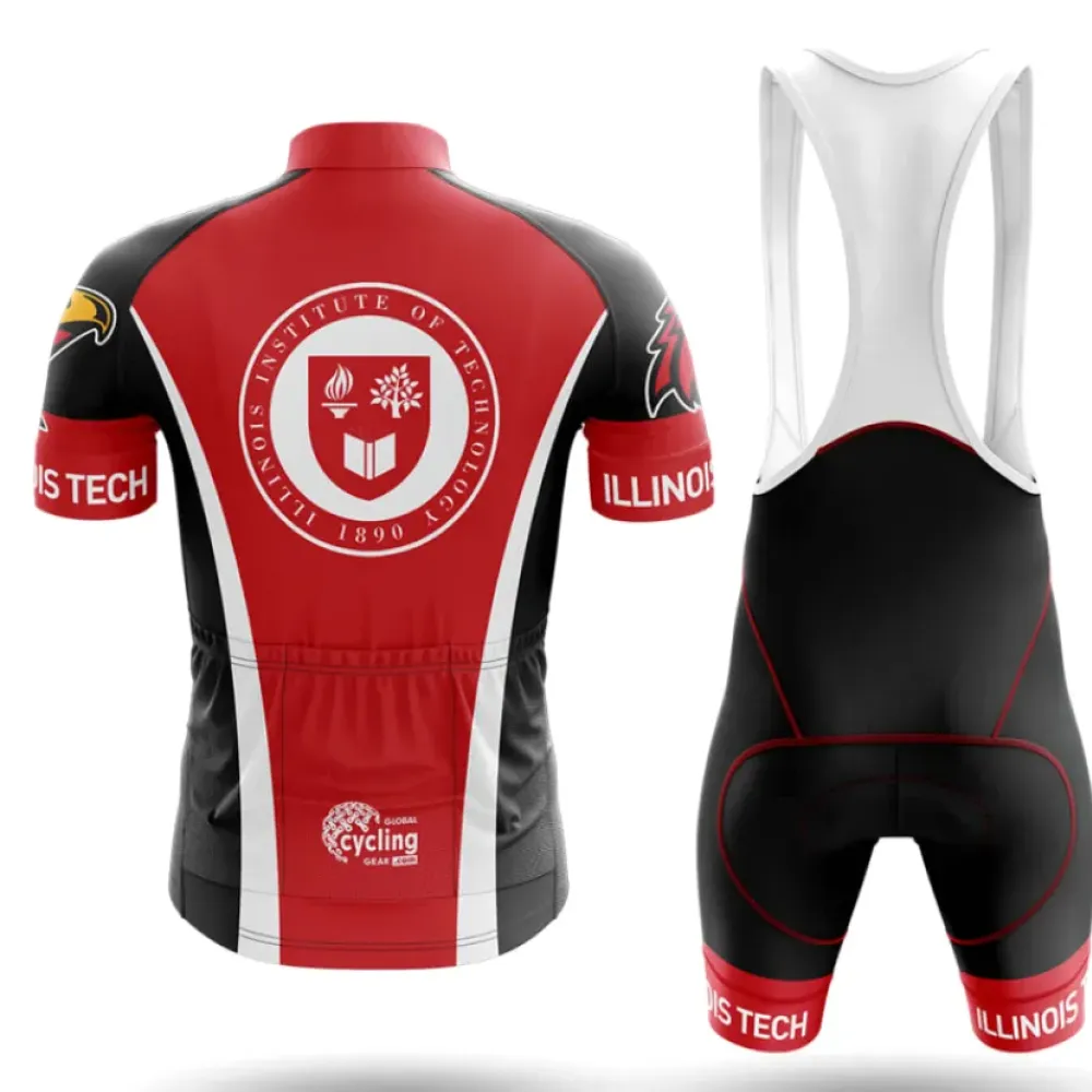 Illinois Institute of Technology Cycling Bibs Illinois Tech Black/Red/White