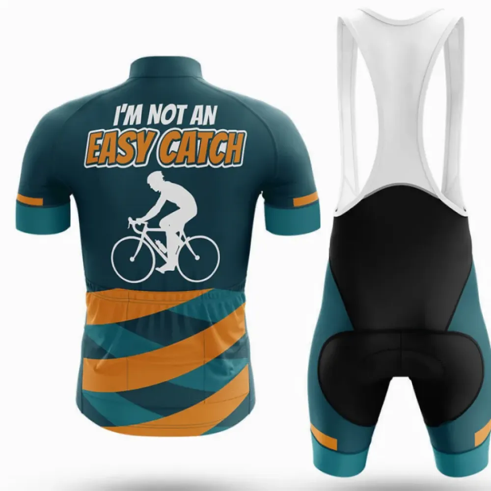 Cycling Jersey Easy Catch Teal/Brown/Orange