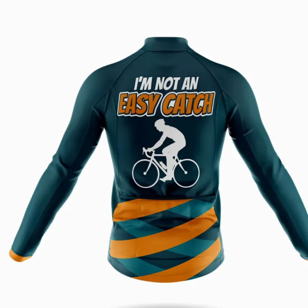 Cycling Jersey Easy Catch Teal/Brown/Orange