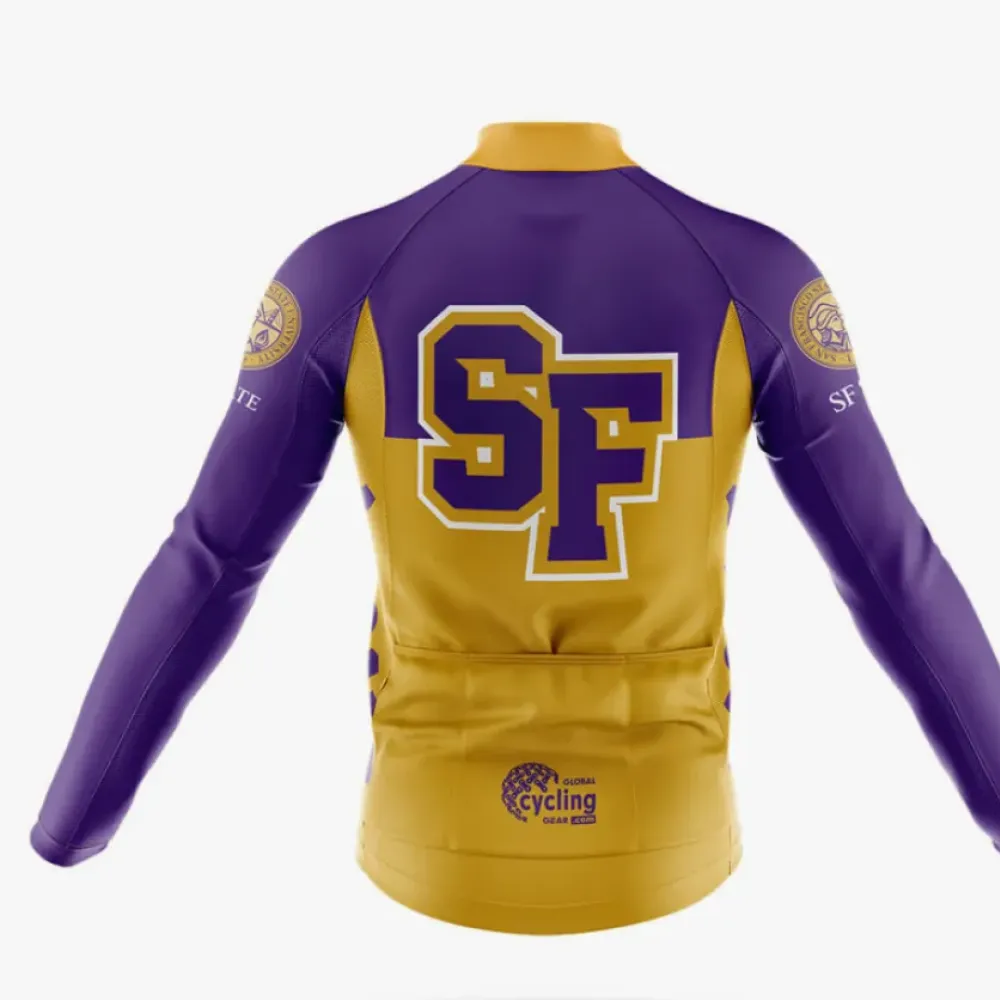 San Francisco State University Cycling Kit Full Set Ver.2 Premium Purple/Gold/White