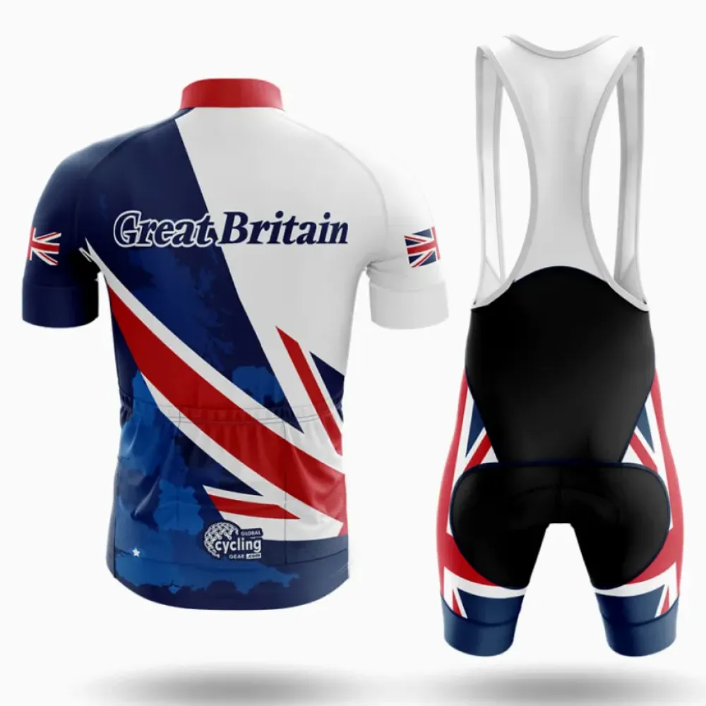 Cycling Bibs Union Jack Navy/Red/White