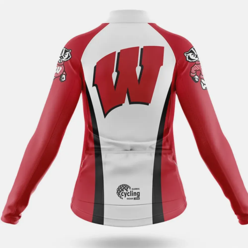 Wisconsin Badgers Women's Cycling Shorts Red/Black/White
