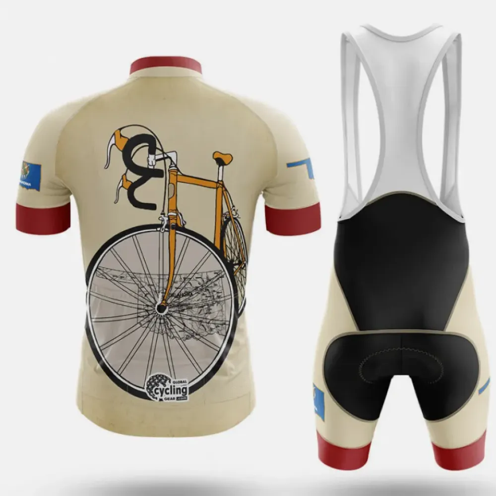 Oklahoma Riding Club Cycling Kit Vintage Beige/Red/Black