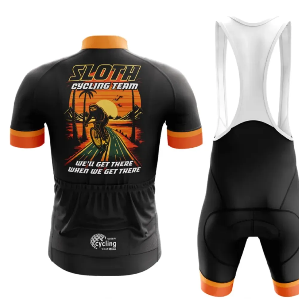 Cycling Bibs Retro Retro Black/Orange/White