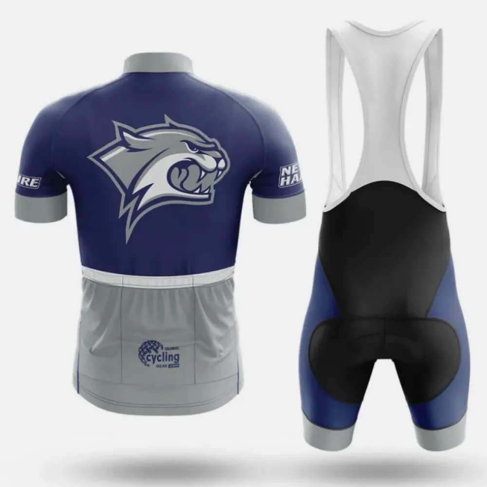 New Hampshire Wildcats Cycling Bibs Comfortable Navy/White/Grey