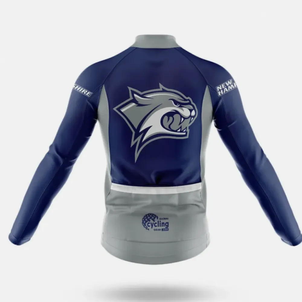New Hampshire Wildcats Cycling Bibs Comfortable Navy/White/Grey