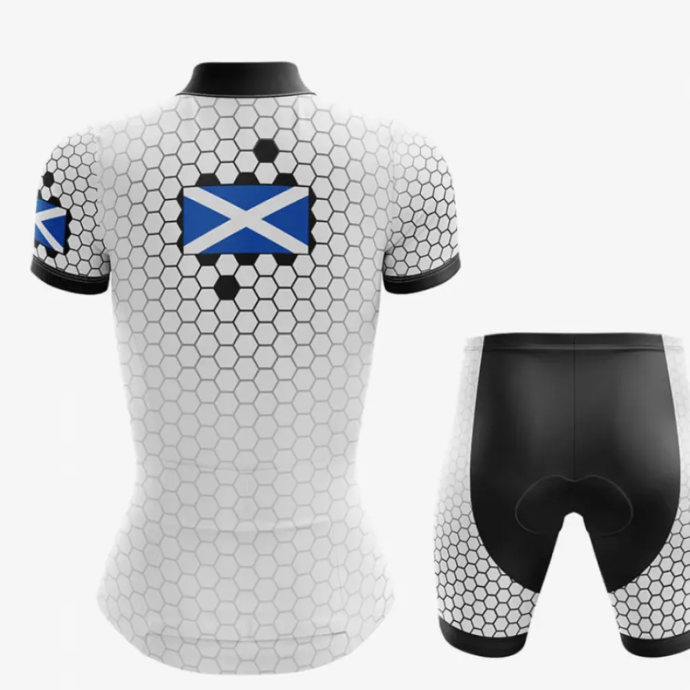Scotland V5 Hexagon Pattern White/Blue/Black