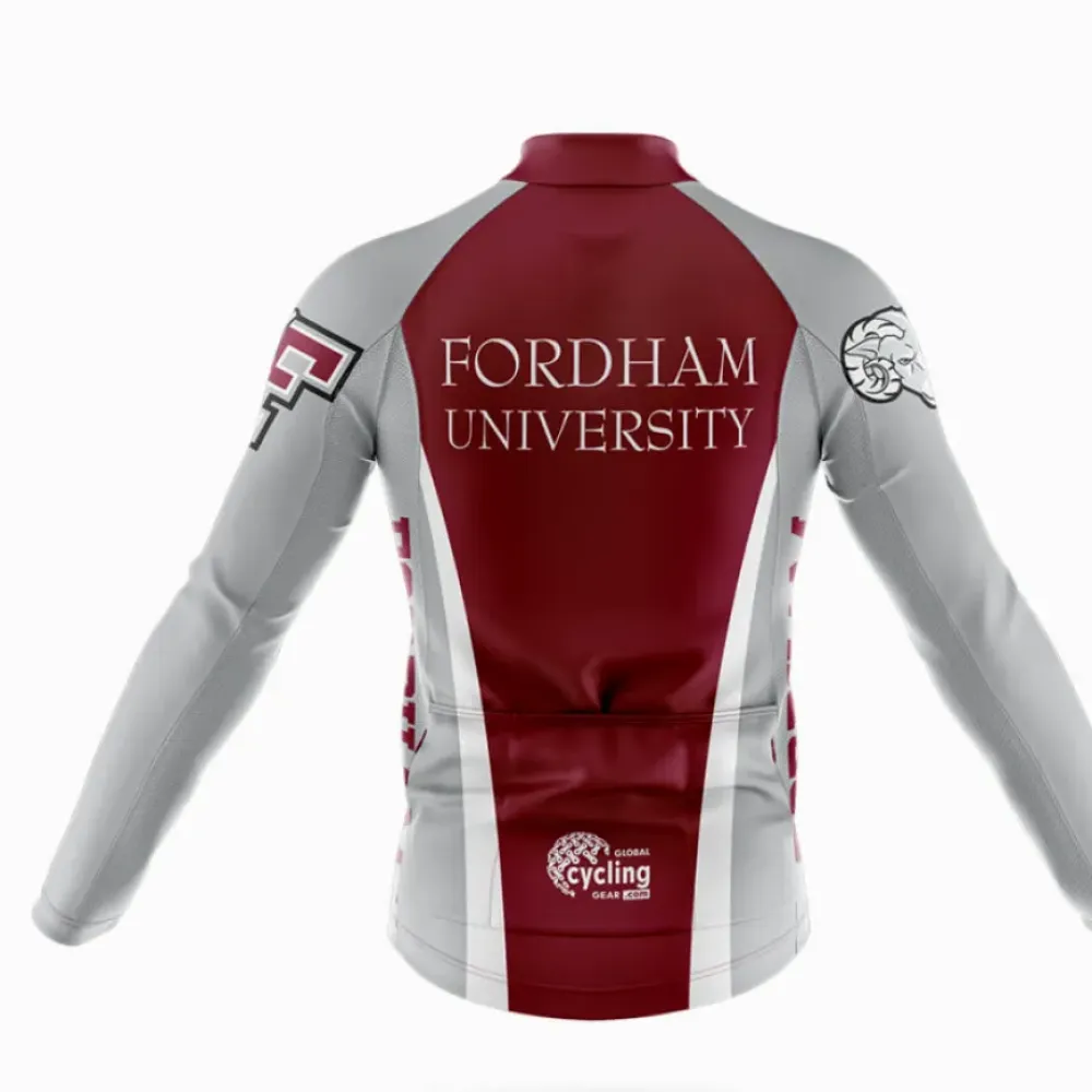 Fordham University Cycling Bibs Comfortable White/Purple/Black