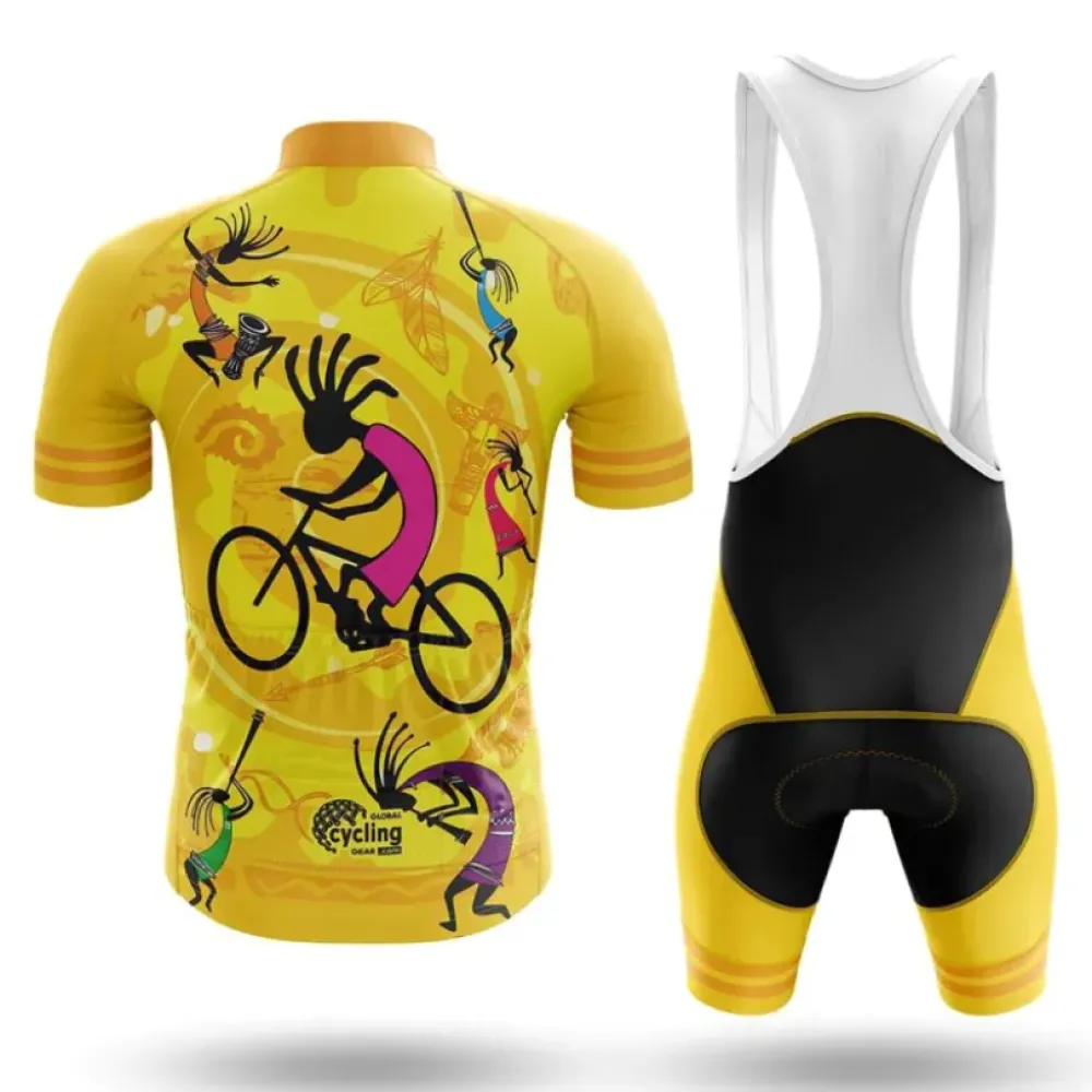 Cycling Kit Kokopelli Yellow/Purple/Black