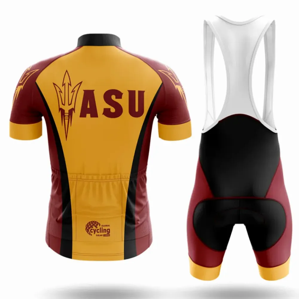 Arizona State Cycling Kit Full Set ASU Maroon/Yellow/Black