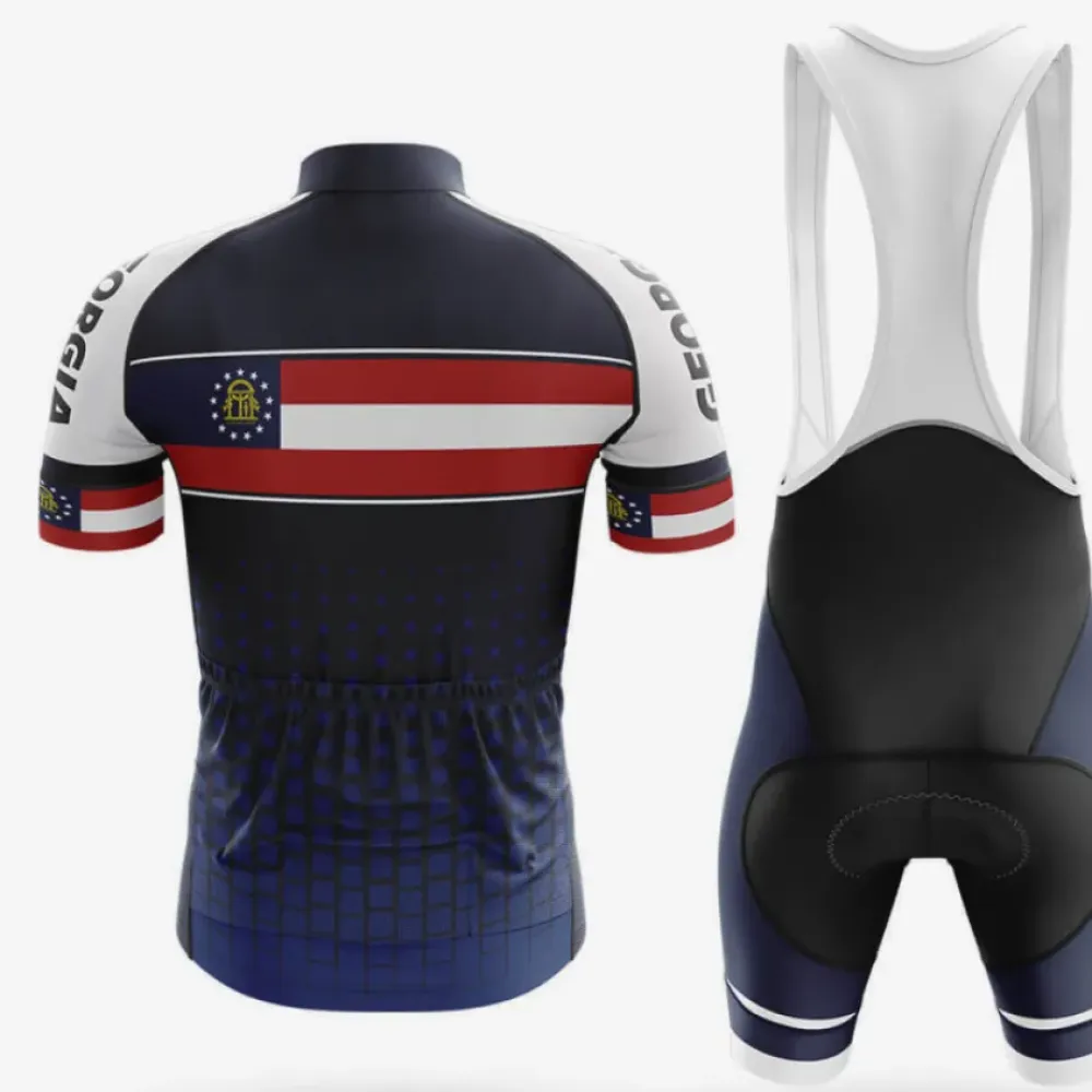 Cycling Gear S1 Georgia Navy/White/Red