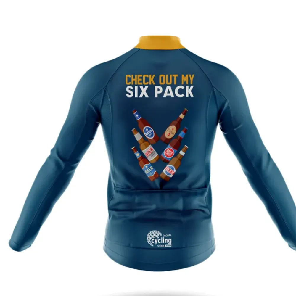 Six Pack Cycling Jersey Beer Navy/Gold/White