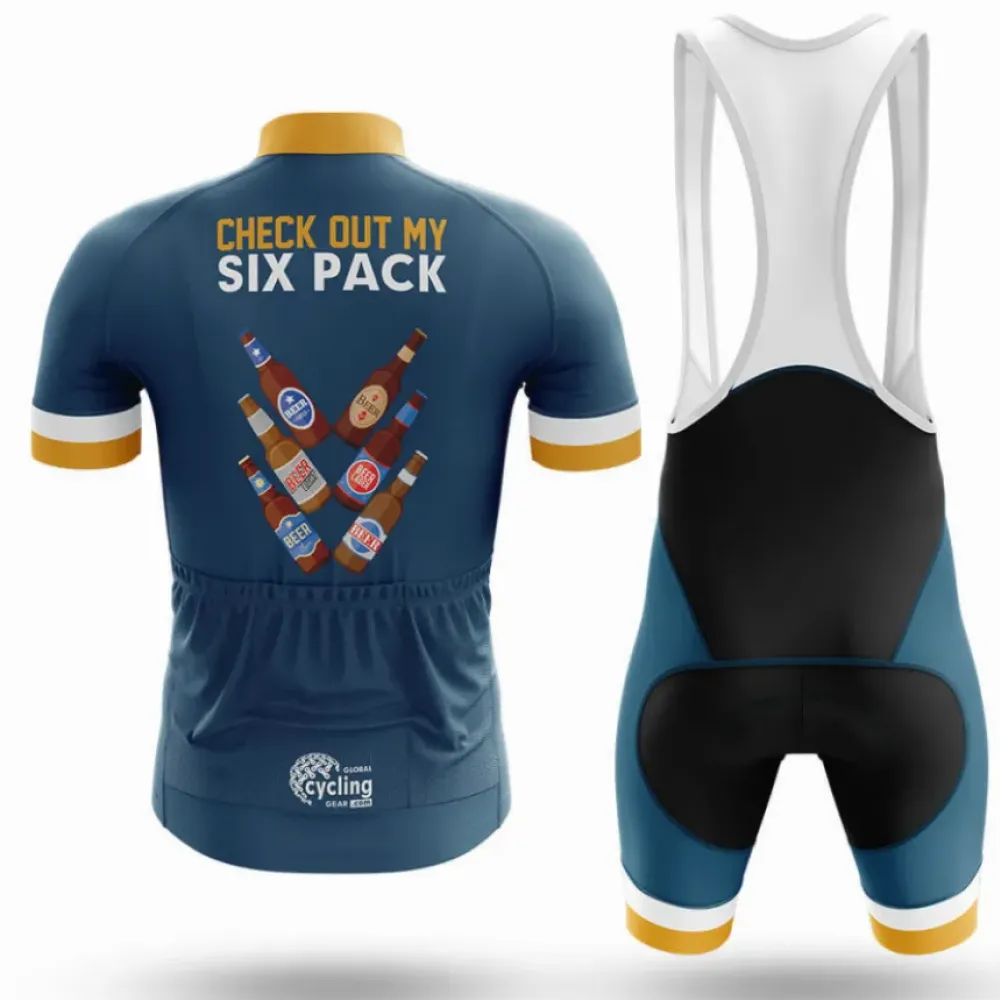 Six Pack Cycling Jersey Beer Navy/Gold/White