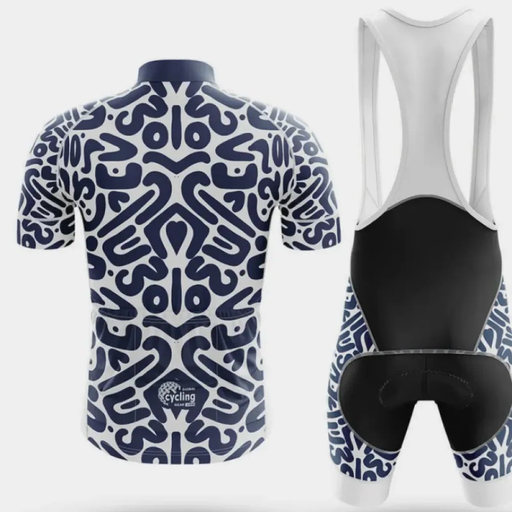 Modern Art Bold Cycling Jersey Navy/White/Silver