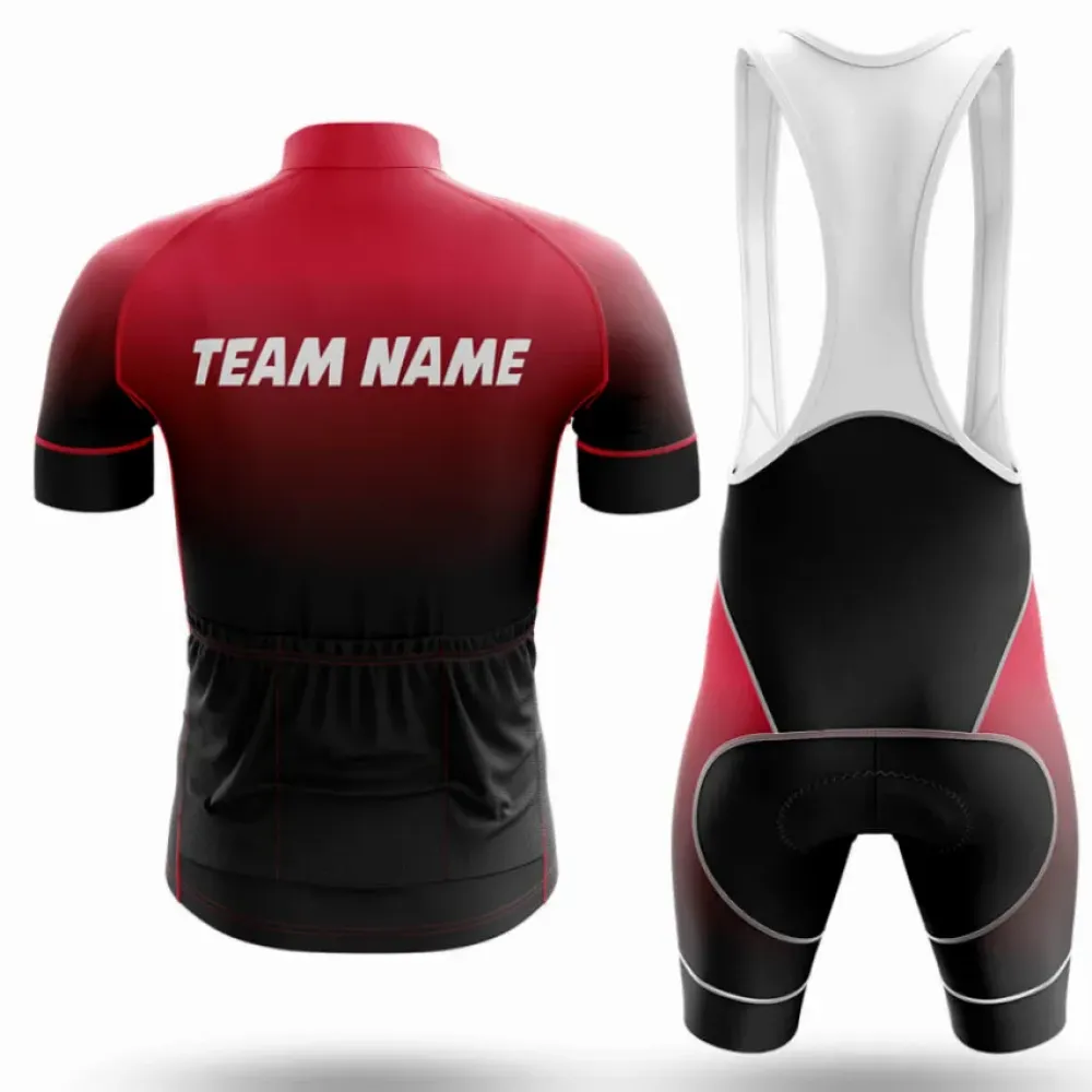Cycling Kit M11 Custom Team Name Red/Black/White