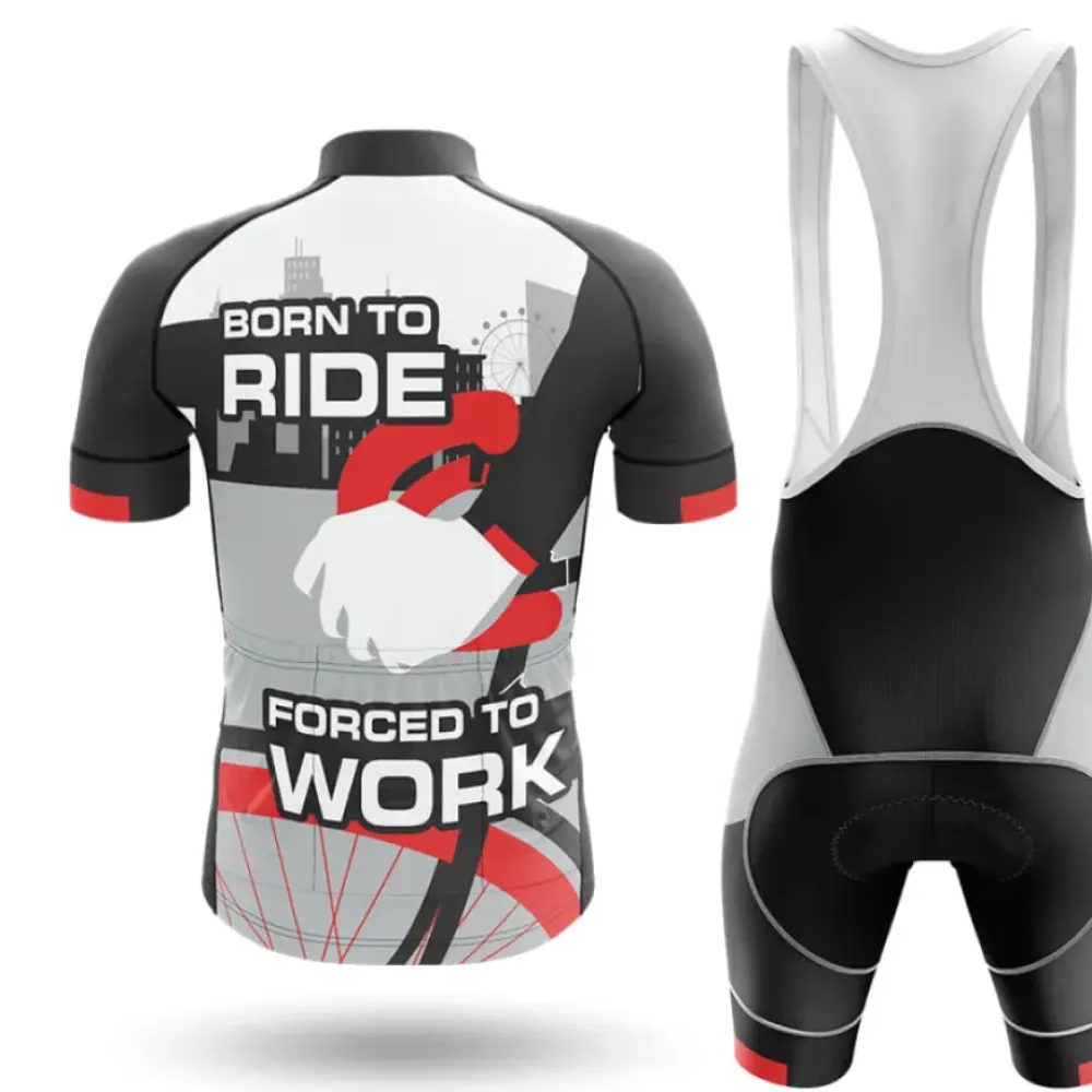 Born To Ride Cycling Kit Full Set Ver.2 Urban Style Black/Red/White