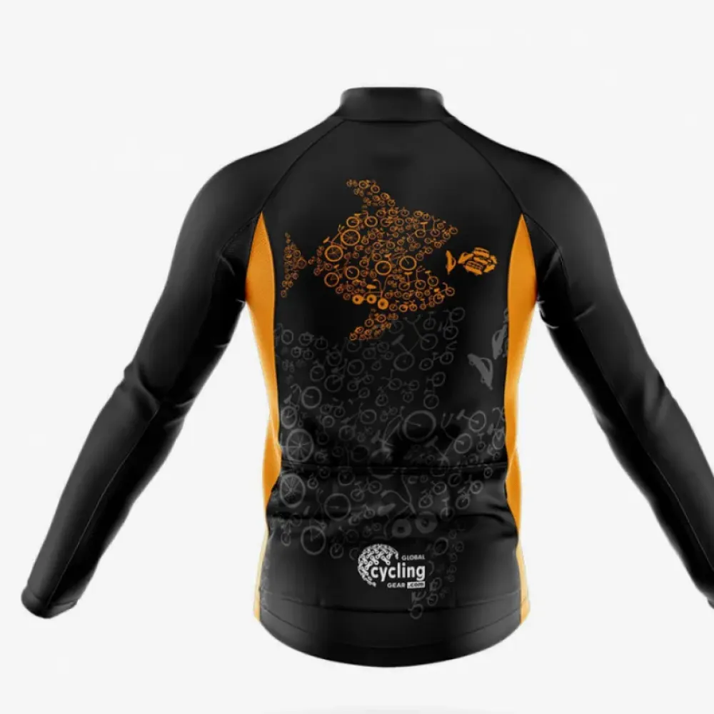 Cycling Kit Fish Bicycle Black/Yellow/White
