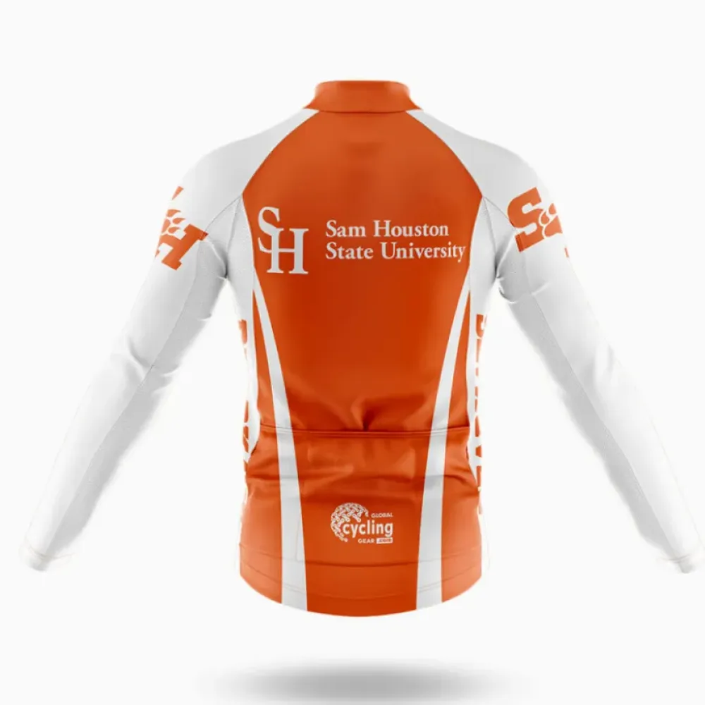 Sam Houston State University Cycling Bibs Comfortable White/Orange/Black