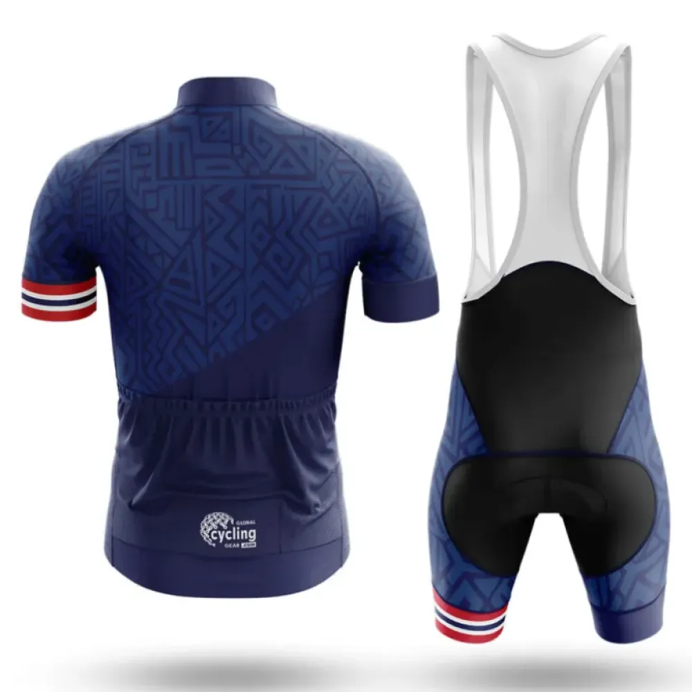 Texas S21 Geometric Pattern Navy/Red/White