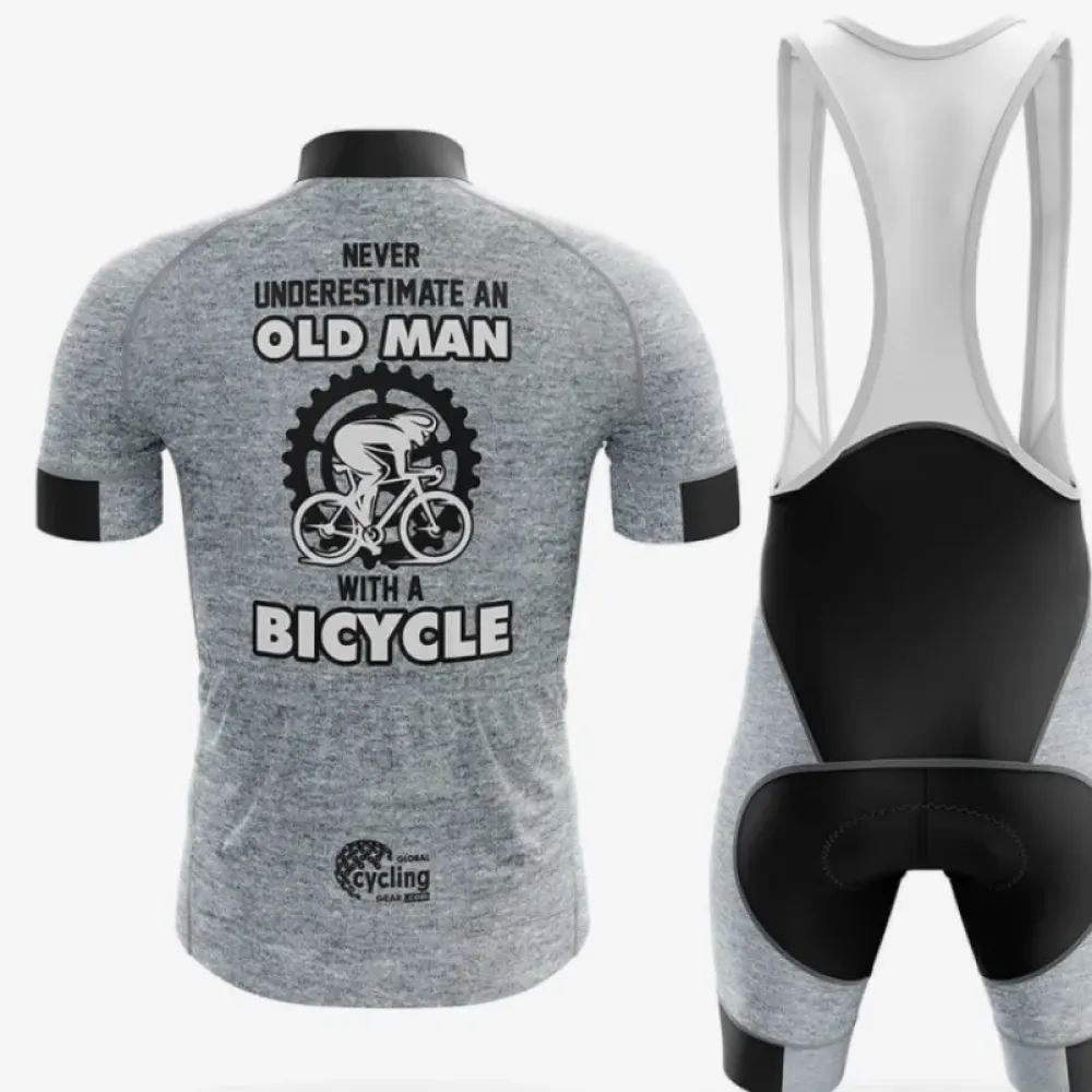 Cycling Bibs V10 Comfortable Gray/Black/White