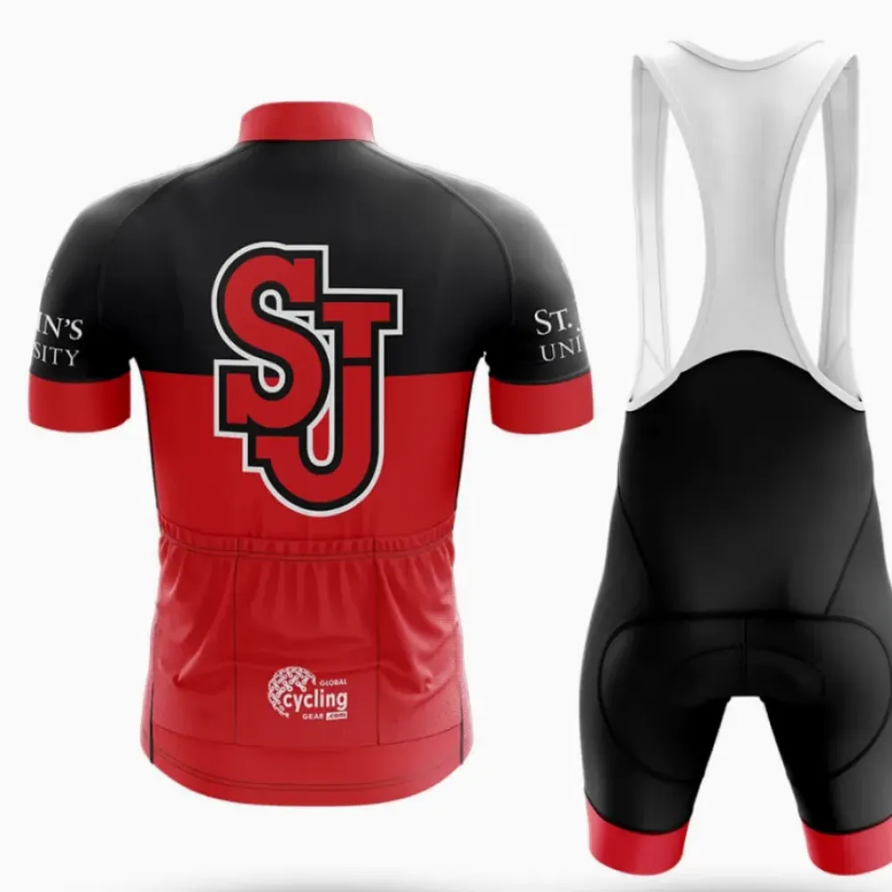 St. John's University Cycling Kit Full Set Ver.2 Premium Red/Black/White