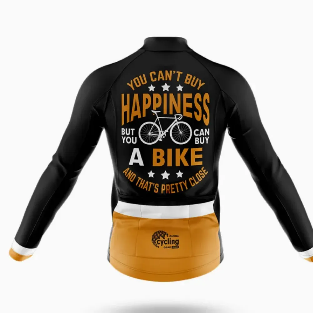 Cycling Jersey Happiness Black/Gold/White